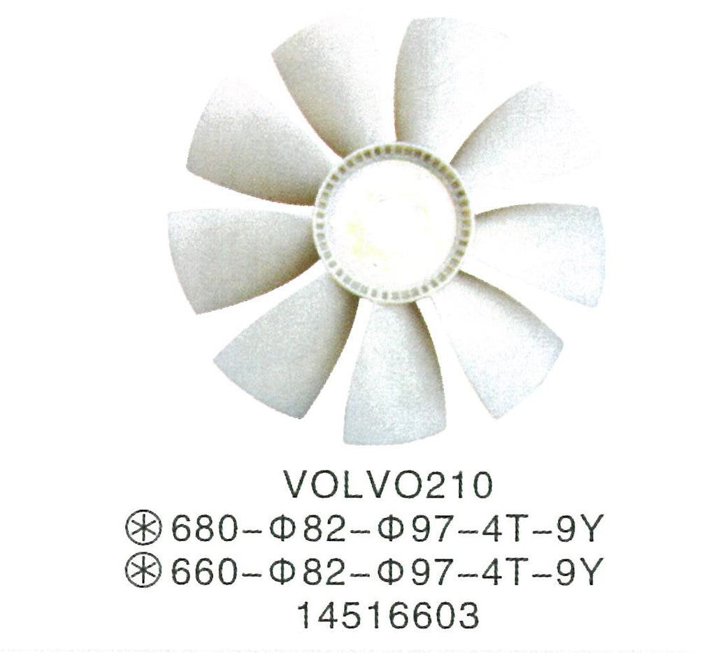 VOE14516603 Volvo D6D ENGINE Fan Blade COOLING FAN